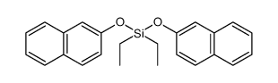 diethylbis(naphthalen-2-yloxy)silane Structure