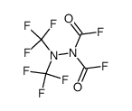 N,N-bis(fluorocarbonyl)-N',N'-bis(trifluoromethyl)-hydrazine Structure