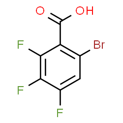 6-溴-2,3,4-三氟苯甲酸结构式