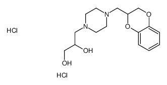 3-[4-(2,3-dihydro-1,4-benzodioxin-3-ylmethyl)piperazin-1-yl]propane-1,2-diol,dihydrochloride结构式