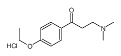 3-(dimethylamino)-1-(4-ethoxyphenyl)propan-1-one,hydrochloride结构式