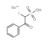 Benzeneethanesulfonicacid, a-fluoro-b-oxo-, barium salt (2:1) structure