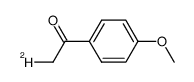 2-deuterio-1-(4-methoxy-phenyl)-ethanone结构式