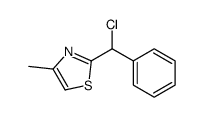 2-[chloro(phenyl)methyl]-4-methyl-1,3-thiazole结构式