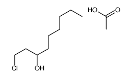 acetic acid,1-chlorononan-3-ol结构式