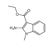 ethyl 2-amino-1-methylindole-3-carboxylate结构式