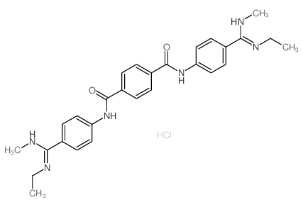 Terephthalanilide, 4,4-bis (N-ethyl-N-methylamidino)-, dihydochloride结构式