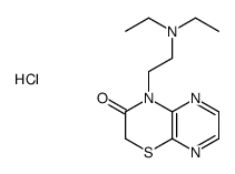 4-[2-(diethylamino)ethyl]pyrazino[2,3-b][1,4]thiazin-3-one,hydrochloride Structure