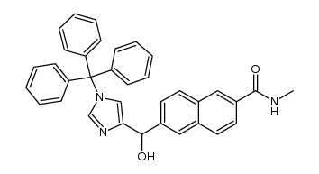 6-[hydroxy(1-trityl-1H-imidazol-4-yl)methyl]-N-methyl-2-naphthamide结构式