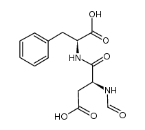 N-(N-formyl-L-alpha-aspartyl)-3-phenyl-L-alanine structure