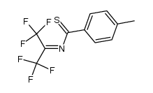 4-methyl-N-(2,2,2-trifluoro-1-trifluoromethyl-ethylidene)-thiobenzamide Structure