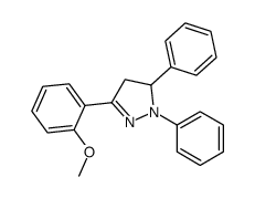 5-(2-methoxyphenyl)-2,3-diphenyl-3,4-dihydropyrazole Structure