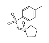 1,1,2,3,4,5-hexahydro-1-<<(4-methylphenyl)sulfonyl>imino>tiophene 1-oxide Structure