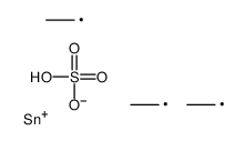 triethylstannyl hydrogen sulfate Structure