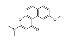 3-(dimethylamino)-9-methoxybenzo[f]chromen-1-one Structure