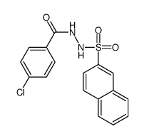 4-chloro-N'-naphthalen-2-ylsulfonylbenzohydrazide Structure