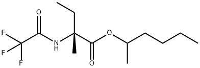 N-(Trifluoroacetyl)-L-isovaline 1-methylpentyl ester结构式