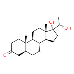 17,20-dihydroxypregnan-3-one结构式