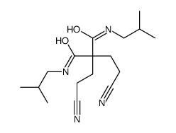 2,2-bis(2-cyanoethyl)-N,N'-bis(2-methylpropyl)propanediamide结构式