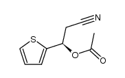 (R)-2-cyano-1-(thiophen-2-yl)ethyl acetate结构式