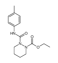 2-p-Tolylcarbamoyl-tetrahydro-pyridazine-1-carboxylic acid ethyl ester Structure