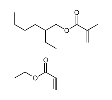 2-ethylhexyl 2-methylprop-2-enoate,ethyl prop-2-enoate结构式