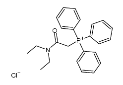 [(diethylcarbamoyl)methyl]triphenylphosphonium chloride Structure