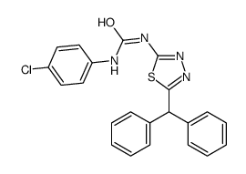 1-(5-benzhydryl-1,3,4-thiadiazol-2-yl)-3-(4-chlorophenyl)urea结构式