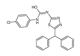 1-(5-benzhydryl-1,3,4-thiadiazol-2-yl)-3-(4-chlorophenyl)urea Structure