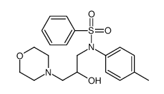 N-(2-hydroxy-3-morpholin-4-ylpropyl)-N-(4-methylphenyl)benzenesulfonamide结构式