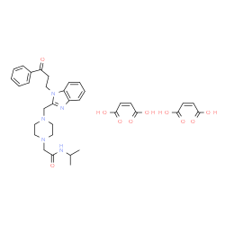 N-isopropyl-4-[[1-(3-oxo-3-phenylpropyl)-1H-benzimidazol-2-yl]methyl]piperazine-1-acetamide dimaleate Structure