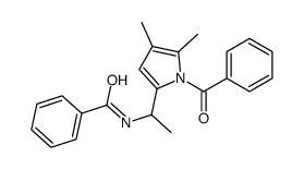 N-[1-(1-benzoyl-4,5-dimethylpyrrol-2-yl)ethyl]benzamide Structure