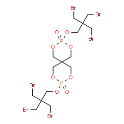 3,9-bis[3-bromo-2,2-bis(bromomethyl)propoxy]-2,4,8,10-tetraoxa-3,9-diphosphaspiro[5.5]undecane 3,9-dioxide Structure