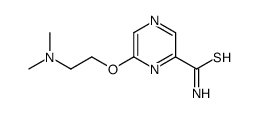 6-[2-(dimethylamino)ethoxy]pyrazine-2-carbothioamide Structure