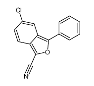 5-chloro-3-phenyl-2-benzofuran-1-carbonitrile结构式