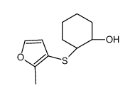 (1R,2R)-2-(2-methylfuran-3-yl)sulfanylcyclohexan-1-ol Structure
