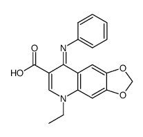 8-anilino-7-carboxy-5-ethyl-[1,3]dioxolo[4,5-g]quinolinium betaine结构式