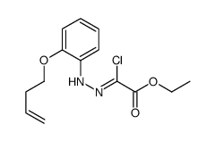 ethyl 2-[(2-but-3-enoxyphenyl)hydrazinylidene]-2-chloroacetate Structure