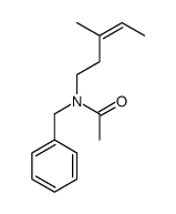 N-benzyl-N-(3-methylpent-3-enyl)acetamide Structure
