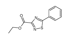 ethyl 5-phenyl-1,2,4-thiadiazole-3-carboxylate Structure