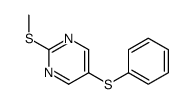 2-methylsulfanyl-5-phenylsulfanylpyrimidine Structure