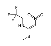 2,2,2-trifluoro-N-(1-methylsulfanyl-2-nitroethenyl)ethanamine结构式