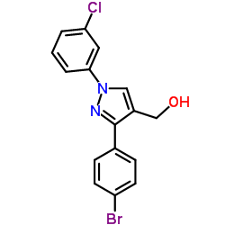 (3-(4-BROMOPHENYL)-1-(3-CHLOROPHENYL)-1H-PYRAZOL-4-YL)METHANOL图片