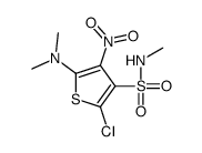 2-chloro-5-(dimethylamino)-N-methyl-4-nitrothiophene-3-sulfonamide Structure