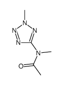 N-methyl-N-(2-methyltetrazol-5-yl)acetamide结构式