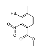 methyl 4-methyl-2-nitro-3-sulfanylbenzoate结构式