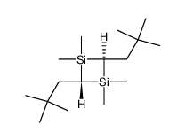 2r,4t-bis-(2,2-dimethyl-propyl)-1,1,3,3-tetramethyl-[1,3]disiletane结构式