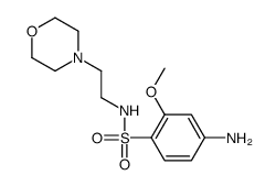 4-amino-2-methoxy-N-(2-morpholin-4-ylethyl)benzenesulfonamide Structure