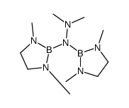 1,1-bis(1,3-dimethyl-1,3,2-diazaborolidin-2-yl)-2,2-dimethylhydrazine Structure