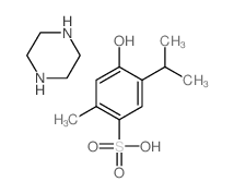 4-hydroxy-2-methyl-5-propan-2-yl-benzenesulfonic acid; piperazine picture
